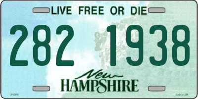 NH license plate 2821938