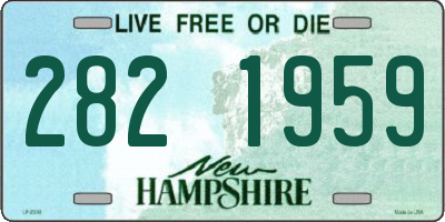 NH license plate 2821959
