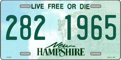 NH license plate 2821965