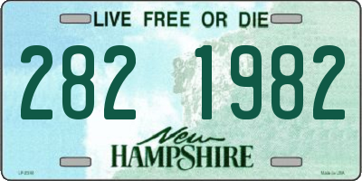 NH license plate 2821982