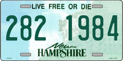 NH license plate 2821984