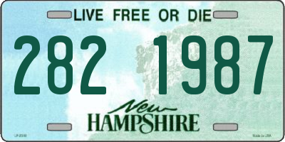 NH license plate 2821987