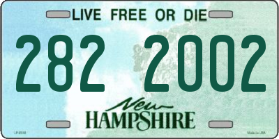 NH license plate 2822002
