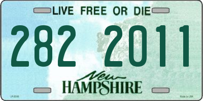 NH license plate 2822011