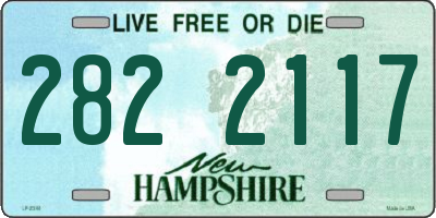 NH license plate 2822117