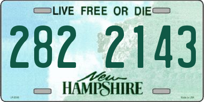 NH license plate 2822143