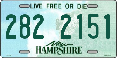 NH license plate 2822151