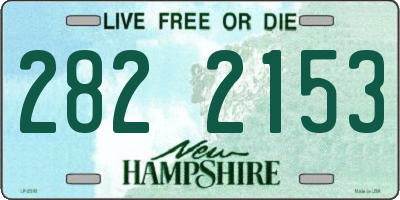 NH license plate 2822153