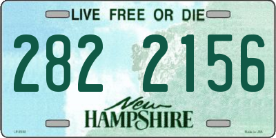 NH license plate 2822156