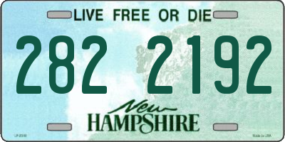 NH license plate 2822192