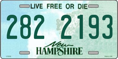 NH license plate 2822193