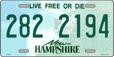 NH license plate 2822194