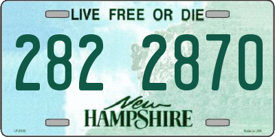 NH license plate 2822870
