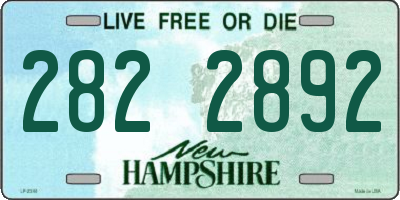 NH license plate 2822892