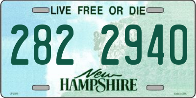 NH license plate 2822940