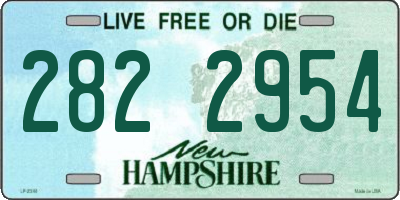 NH license plate 2822954