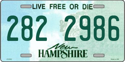 NH license plate 2822986