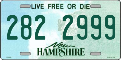NH license plate 2822999