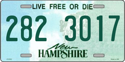 NH license plate 2823017