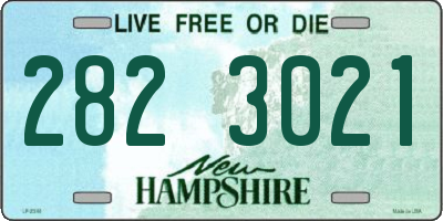 NH license plate 2823021