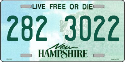 NH license plate 2823022