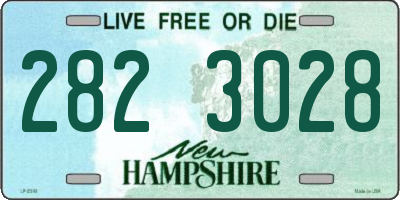 NH license plate 2823028