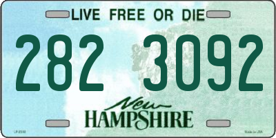 NH license plate 2823092