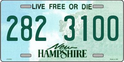 NH license plate 2823100