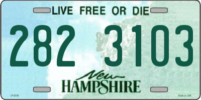 NH license plate 2823103