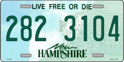 NH license plate 2823104