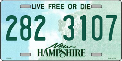 NH license plate 2823107