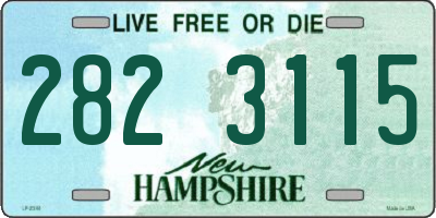NH license plate 2823115