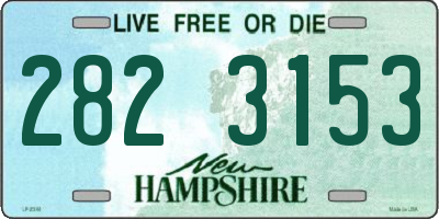 NH license plate 2823153