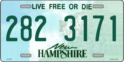 NH license plate 2823171