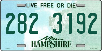 NH license plate 2823192