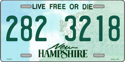 NH license plate 2823218