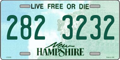 NH license plate 2823232