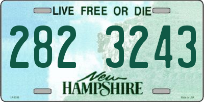 NH license plate 2823243