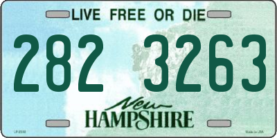 NH license plate 2823263
