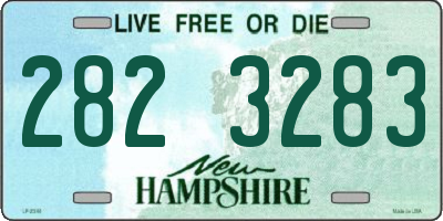 NH license plate 2823283