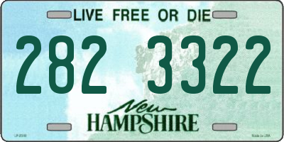 NH license plate 2823322