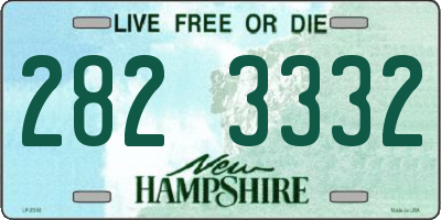 NH license plate 2823332