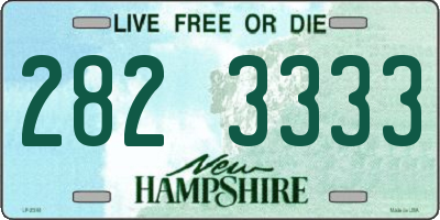 NH license plate 2823333