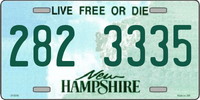 NH license plate 2823335