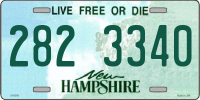 NH license plate 2823340