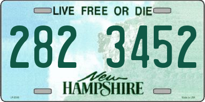 NH license plate 2823452