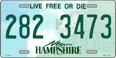 NH license plate 2823473