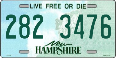 NH license plate 2823476