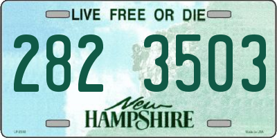 NH license plate 2823503