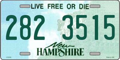 NH license plate 2823515